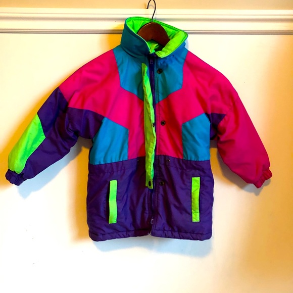 Sears Other - Vintage 1990’s New Face (Sears) Color Block Kids Winter Coat